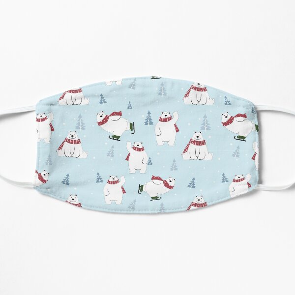 Eisbär Muster. Maske