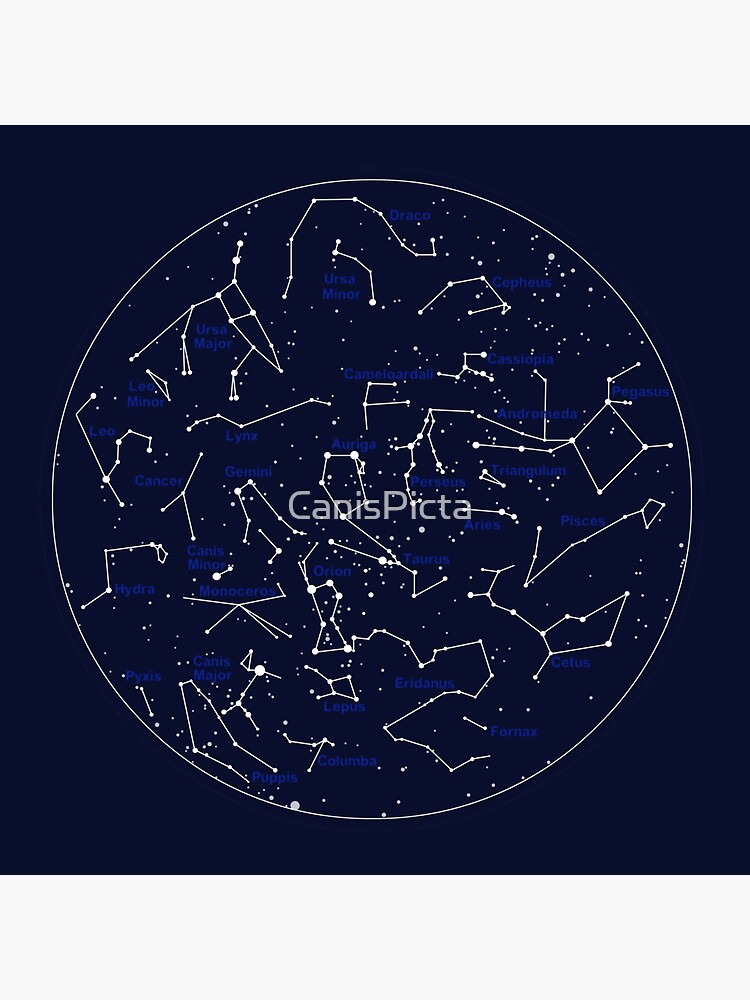 Thumbnail 3 of 3, Sticker, "Rolling in the Deep" Constellation, Stars, Galaxy, Signs designed and sold by CanisPicta.