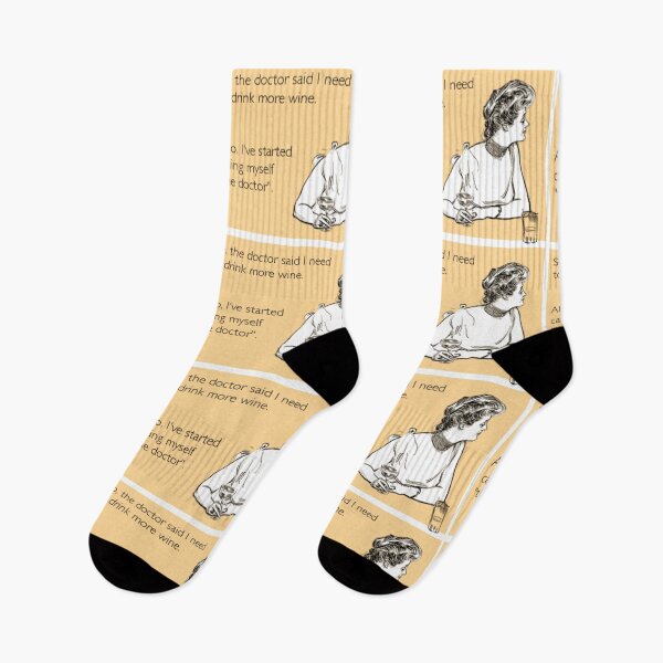 Item preview, So the doctor said I need to drink more wine. Also, I have started calling myself the doctor - funny wine joke designed and sold by MindChirp.