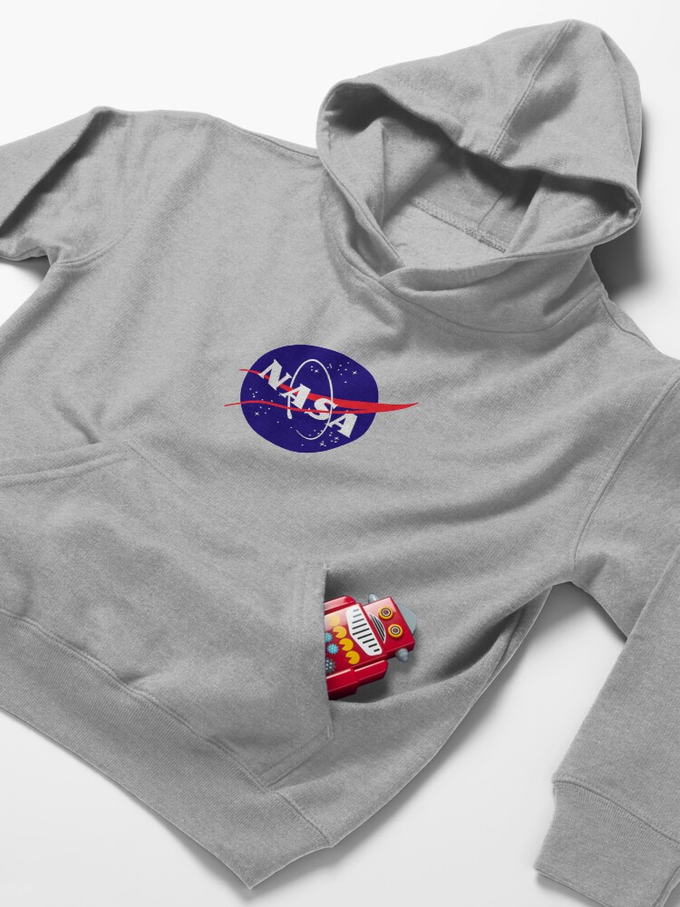 Alternate view of Official NASA (meatball) Logo Kids Pullover Hoodie