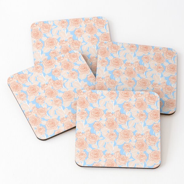 Item preview, Orange and Blue Romantic Roses designed and sold by Carolina Diaz.