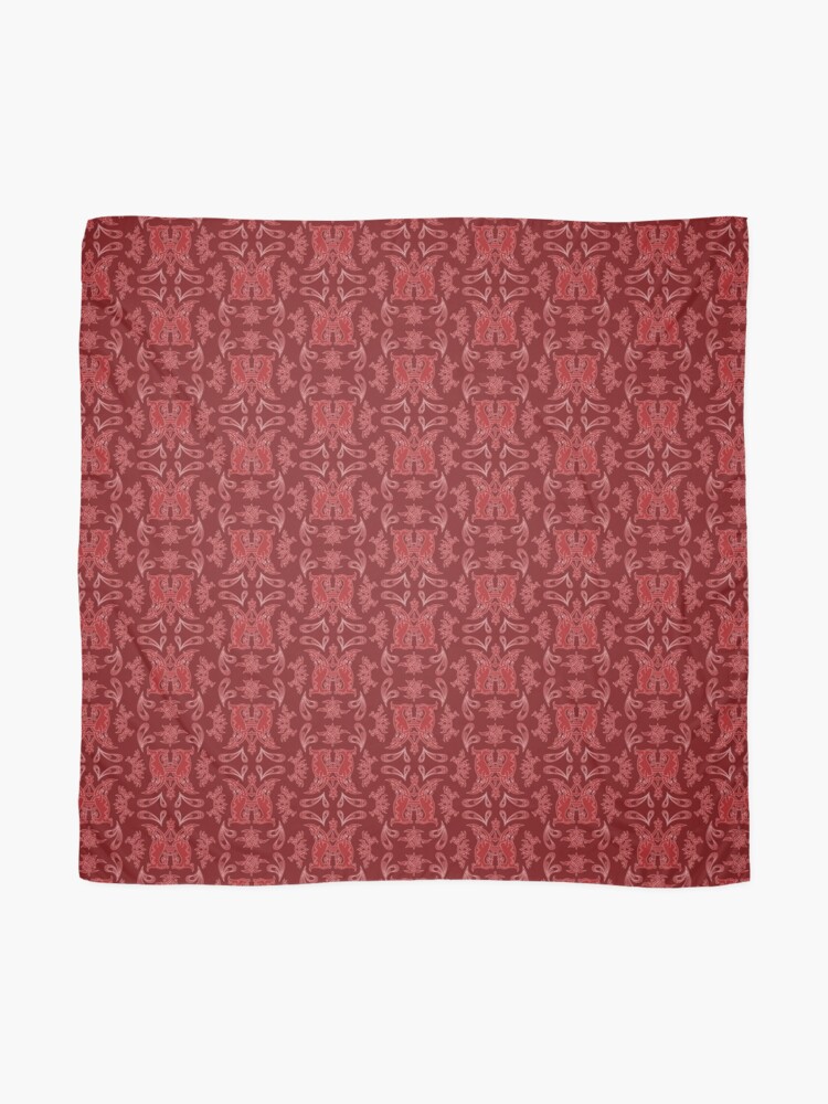 Alternate view of Burgundy + Red Slavinc Patterns Scarf