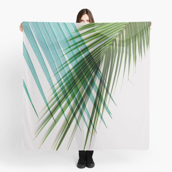 Item preview, Blue Green Tropical Palm Leaves designed and sold by PrintsProject.