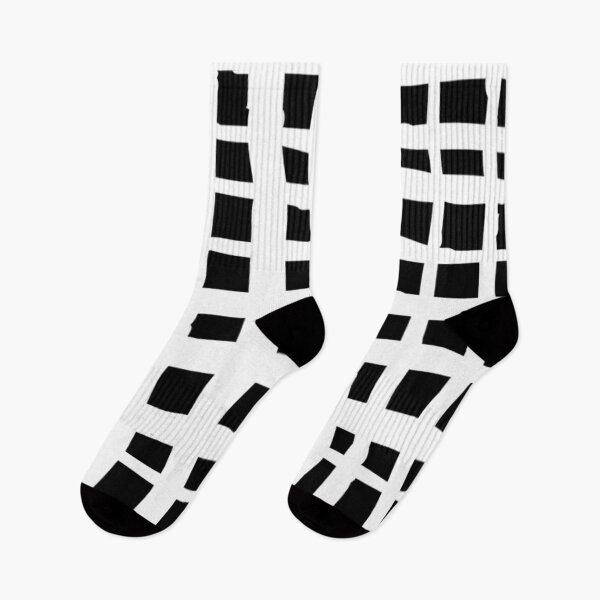 Item preview, Black and White Handdrawn Grid Pattern designed and sold by cadinera.