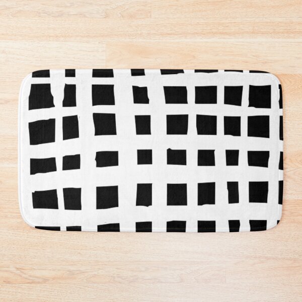 Item preview, Black and White Handdrawn Grid Pattern designed and sold by cadinera.