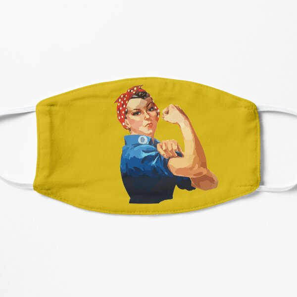 Rosie the Riveter - Plain Flat Mask
