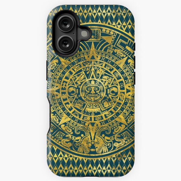 Item preview, Gold  Aztec Inca Mayan Calendar designed and sold by k9printart.