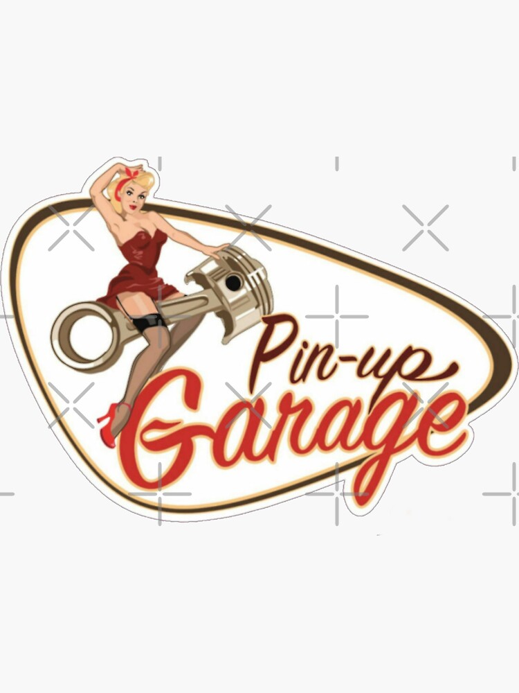 Sticker « Pin Up Garage Retro Rockabilly design », par BlackRain1977