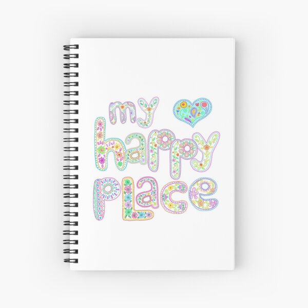 My Happy Place Spiral Notebook