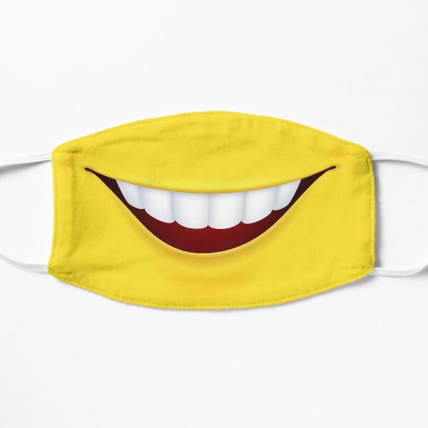 Lustige Maske - Smiley Mund - Face Mask Flache Maske