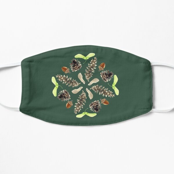 Woodland Mandala - Seeds and Pine Cones- watercolor Mask