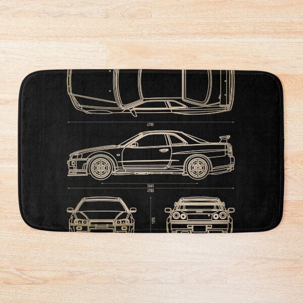 Item preview, Skyline GTR Gold Blueprint designed and sold by therocketman.
