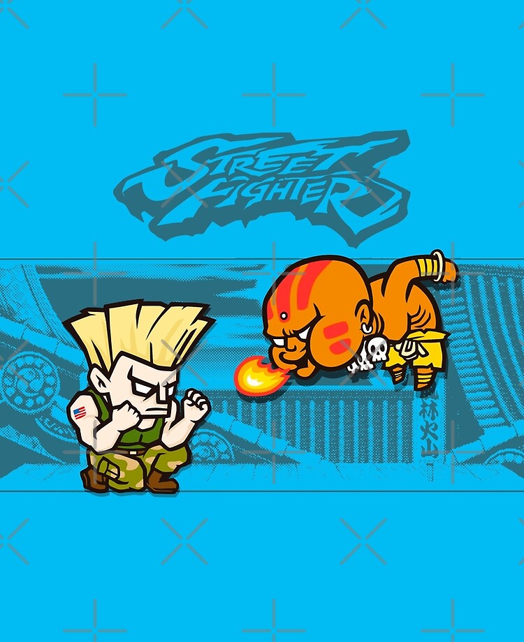 Street Fighter Desktop Art - Guile vs Blanka