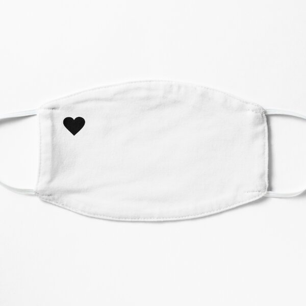 Black and White Heart Cute Mask Mask