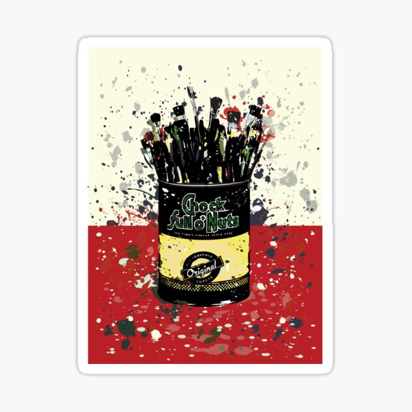 "Chock Full o' Nuts" Sticker for Sale by ArtofDissent Redbubble