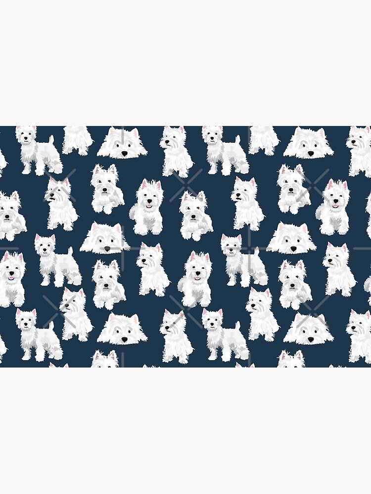 Thumbnail 4 of 4, Zipper Pouch, Westie designed and sold by ArtofACoonhound.