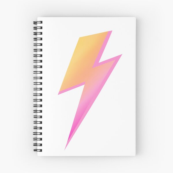 Item preview, pink and orange lightning bolt designed and sold by lizziesumner.
