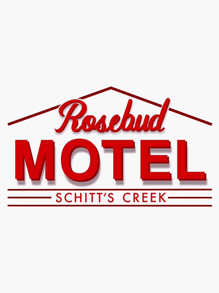 "Rosebud Motel" Sticker for Sale by enthusiasticnod Redbubble