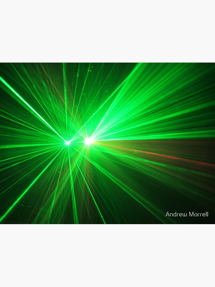 red and green laser lights