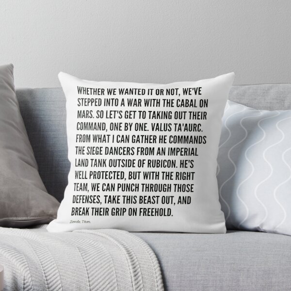 Whether we wanted it or not... Throw Pillow