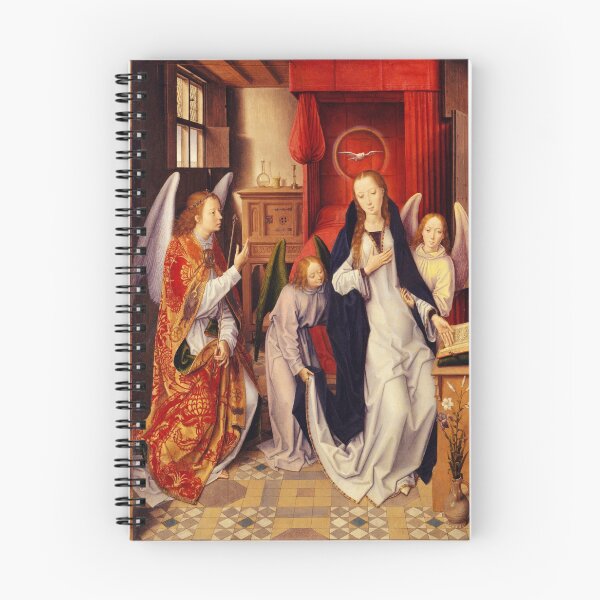 Item preview, Hans Memling The Annunciation 15th century painting designed and sold by belvederestore.