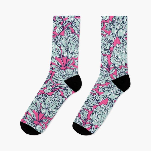 Item preview, Mint and Hot Pink Leopard Peonies designed and sold by Carolina Diaz.