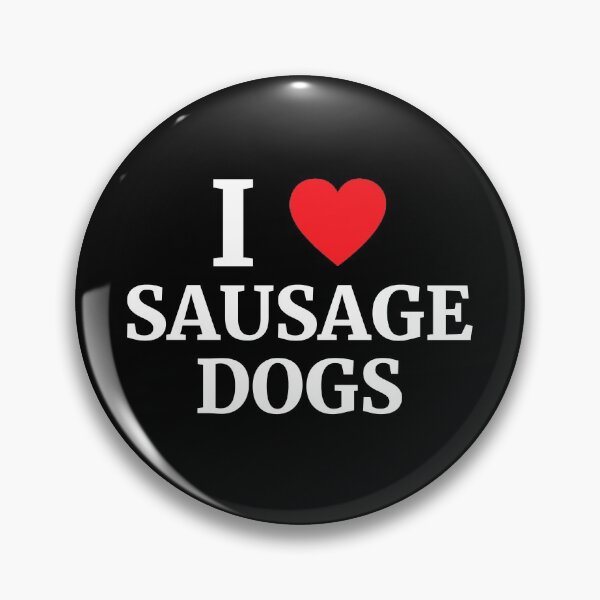 Item preview, I Love Sausage Dogs Heart  designed and sold by Vanover Designs.