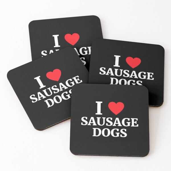 Item preview, I Love Sausage Dogs Heart  designed and sold by Vanover Designs.