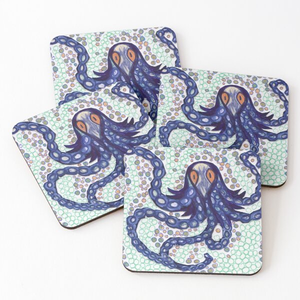 Item preview, Blue Mimic Octopus  designed and sold by Michelebuttons.