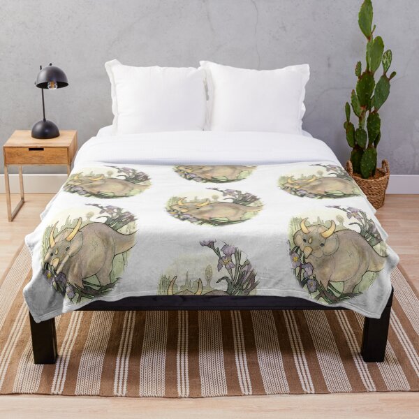 Item preview, Triceratops en el Iris Watercolor designed and sold by izzycreates.