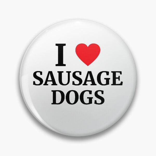 Item preview, I Love Sausage Dogs Heart  designed and sold by Vanover Designs.