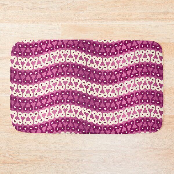Item preview, Hearts waves pattern designed and sold by MarlowLoom.