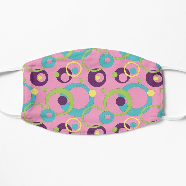 Funky Pink Circles Mask