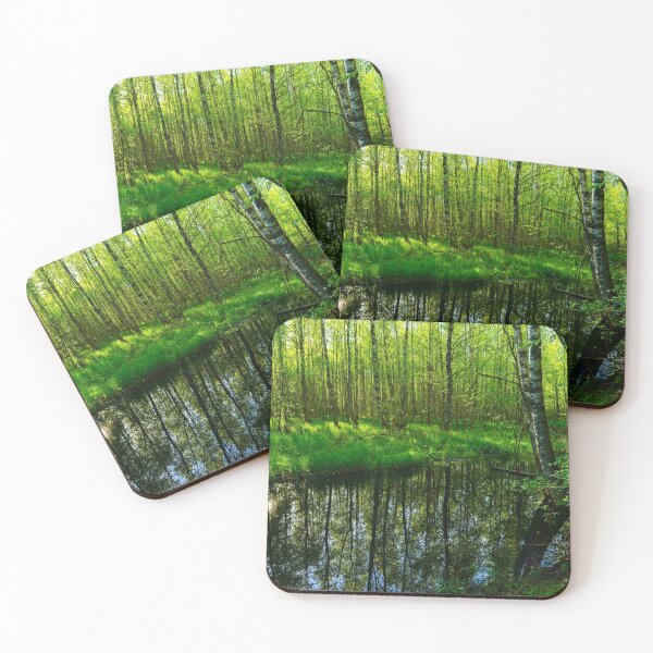 Item preview, Reflection in the spring water of a forest river designed and sold by yarvin13.