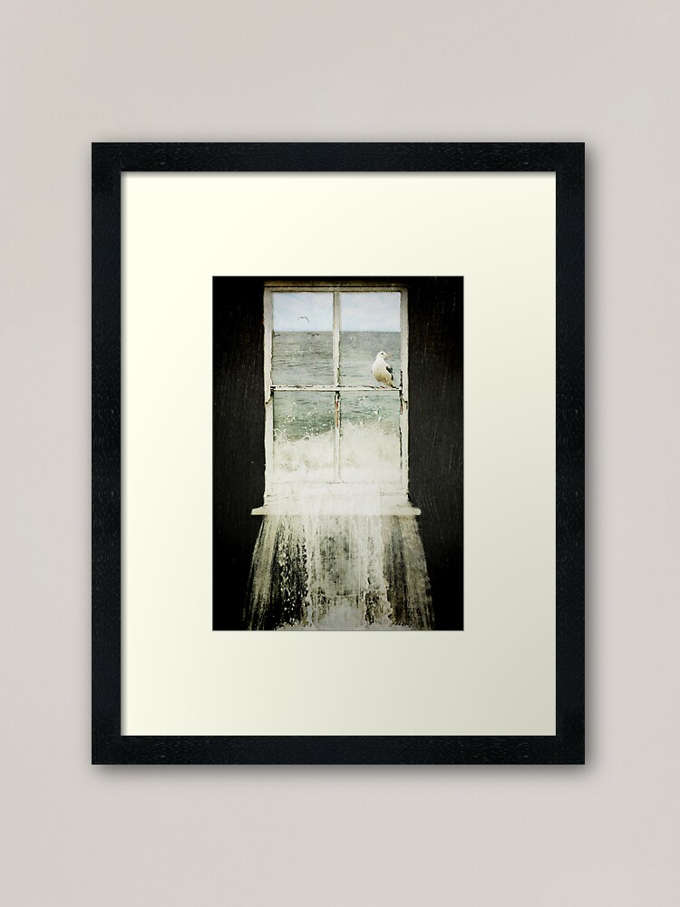 Alternate view of House by the Sea Framed Art Print