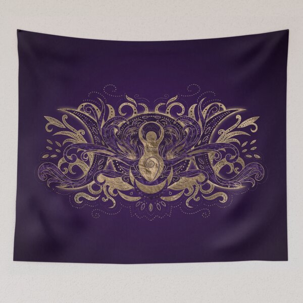 Item preview, Triple Moon - Triple Goddess Purple and Gold designed and sold by k9printart.