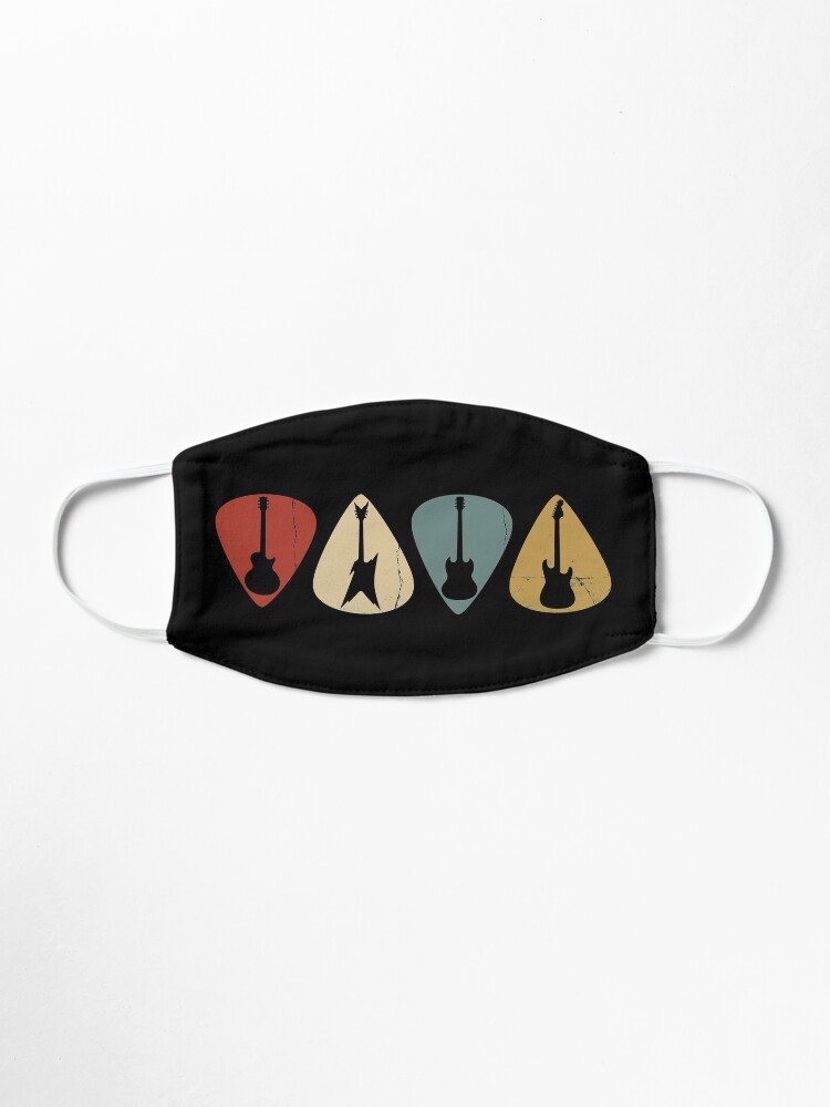 Alternate view of Guitar Pick Retro Electric Silhouette Mask
