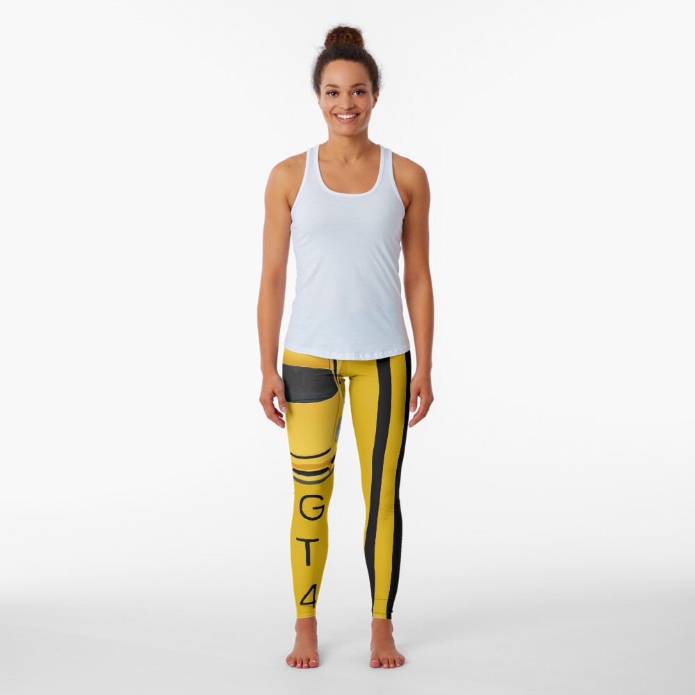 4 shades of yellow Leggings