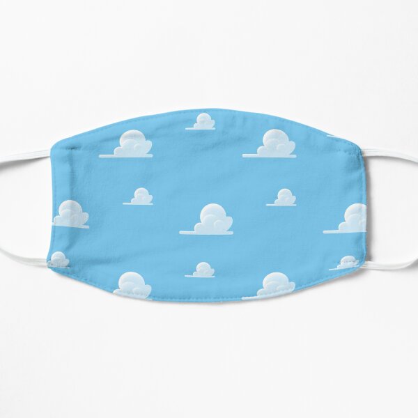 Partly Cloudy Pattern Flat Mask