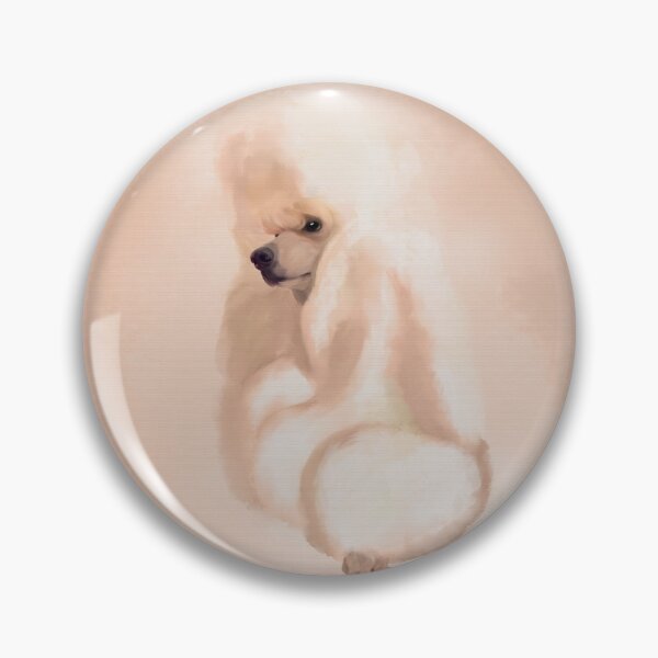 Item preview, Elegant Standard White Poodle Mixed Media designed and sold by k9printart.