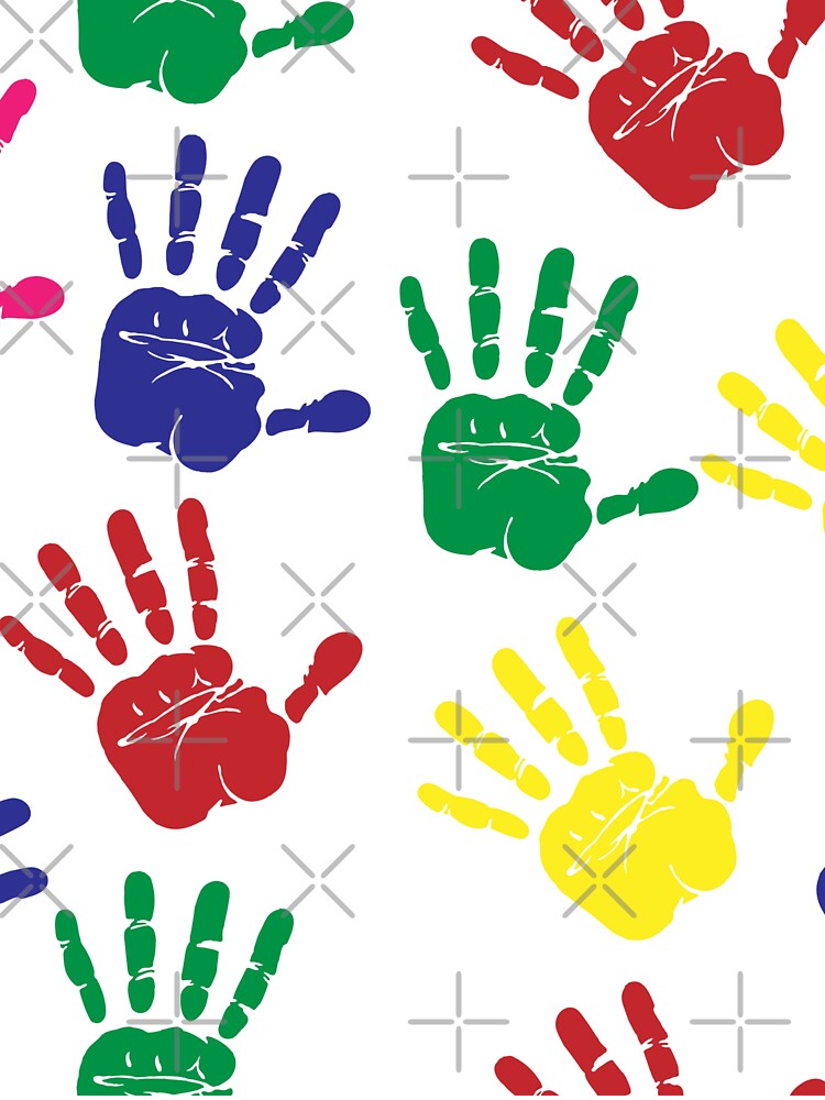 "Colorful Handprints" Kids TShirt for Sale by keepinmind Redbubble