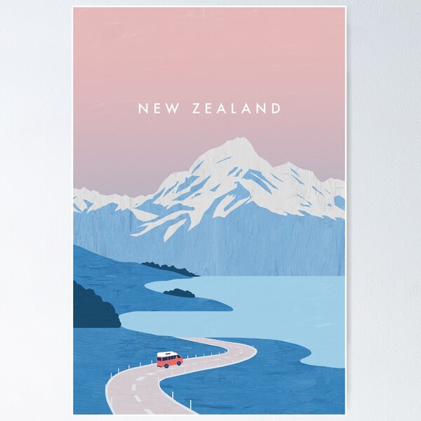 New Zealand travel poster Poster