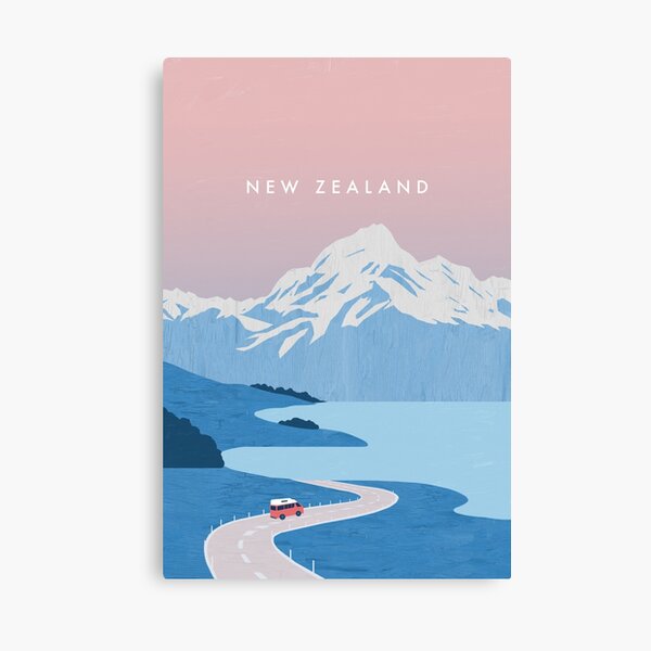 Item preview, New Zealand travel poster designed and sold by katinkareinke.