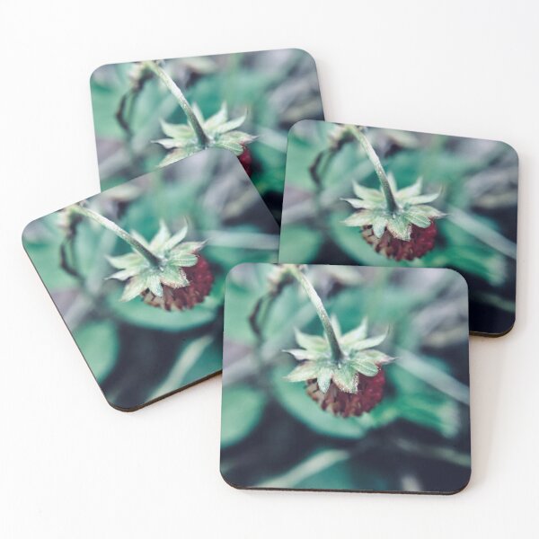 Item preview, Strawberry wild strawberry close up nature photography designed and sold by RAbeille.