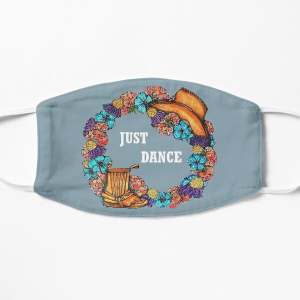 Line dance flower wreath Mask