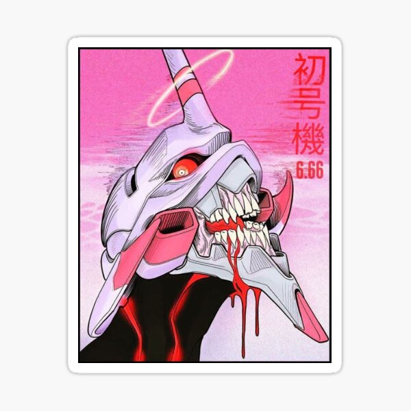 Vista previa del artículo con la obra «Eva Unit 01», diseñado y vendido por RocketShots.