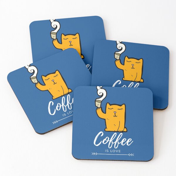 Item preview, Coffee is love with a cat designed and sold by mustafatolba16.
