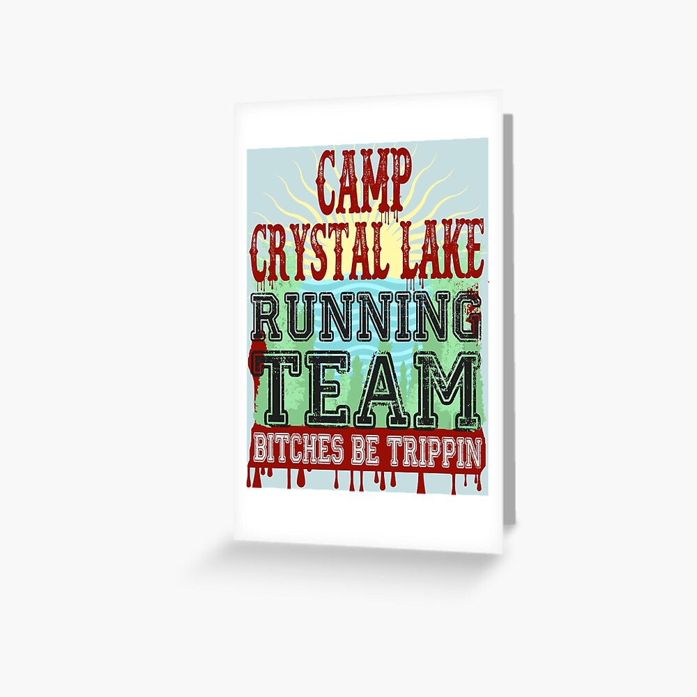 Camp Crystal Lake Running Team Greeting Card
