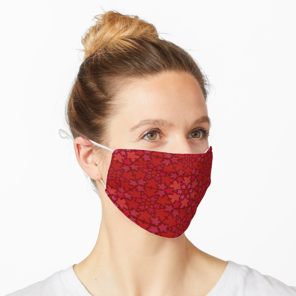 Meeple Floral Print Mask