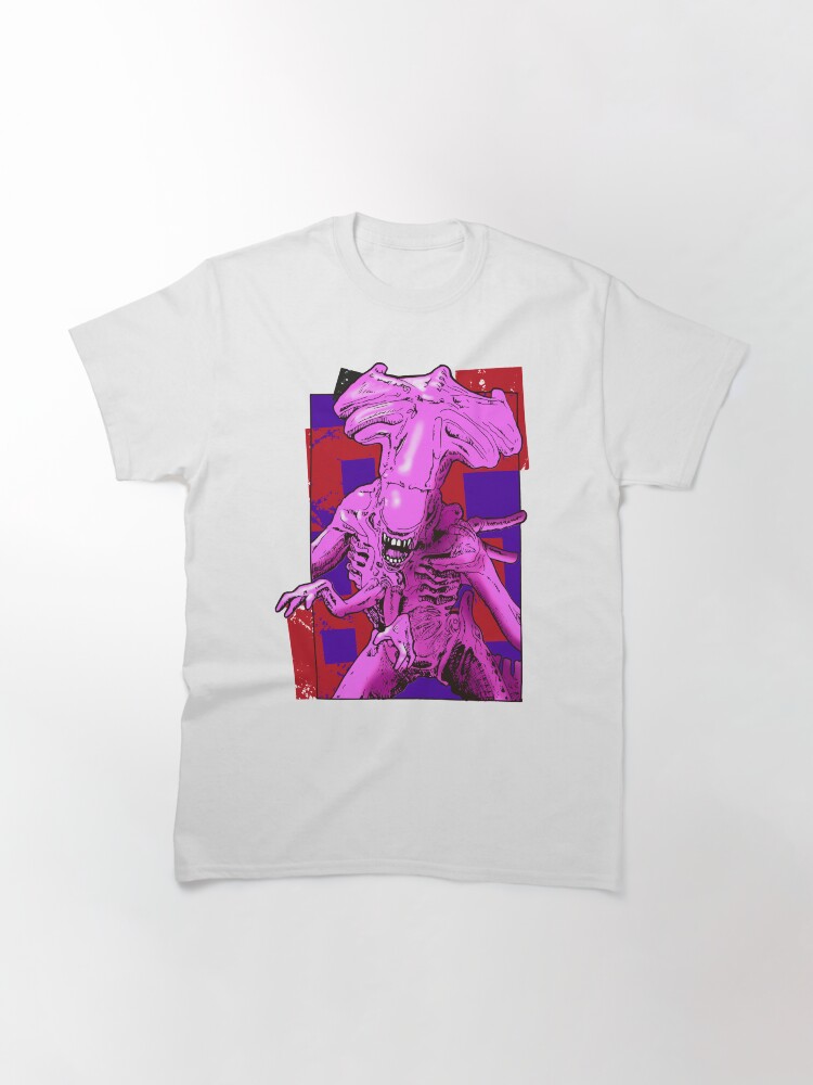 Vista alternativa de Camiseta clásica Pink Alien Queen achoprop logo